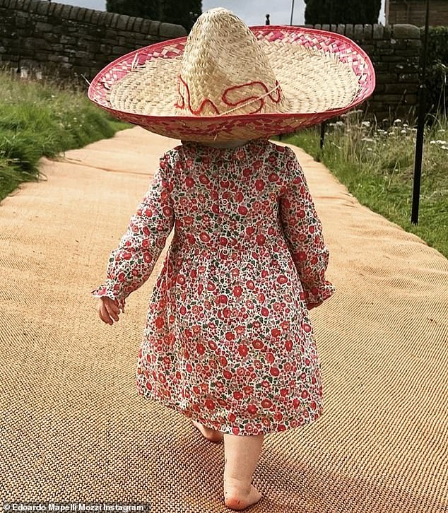 Last year, Edo celebrated Sienna's second birthday by sharing a photo of her wearing a hat. The birthday girl was photographed wearing a floral dress and walking away from the camera.