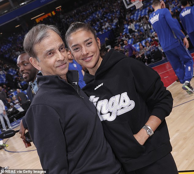 Anjali is the daughter of Kings owner and Silicon Valley billionaire Vivek Ranadive (left)