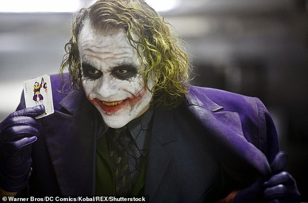 Only around 0.6 per cent of British adults are considered to have clinically significant levels of psychopathic traits. Pictured is the Joker, often considered a psychopath.