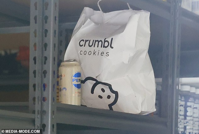 The Crumbl cookie packaging could be seen throughout the store used by Sugar Party AU.