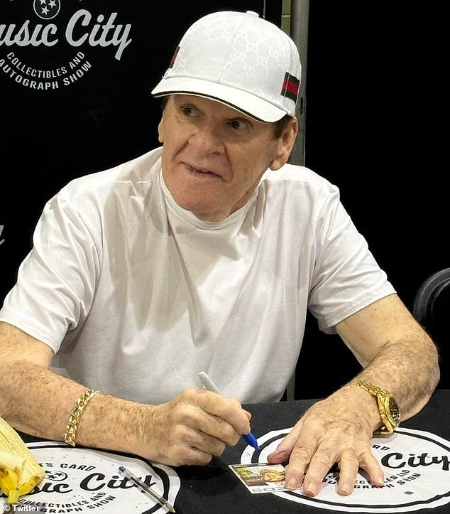 Rose was signing autographs in Nashville on Sunday, a day before his death in Nevada.