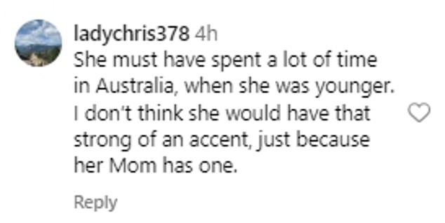 But despite launching her career at one of the year's big four fashion events, it's the teen's Australian and Tennessee accent that has people talking.