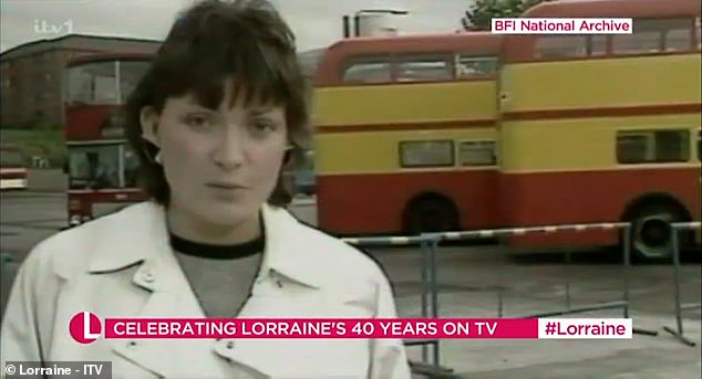 As part of a special episode on Wednesday, photos of Lorraine from throughout her television career, including her talk show debut, were unveiled.