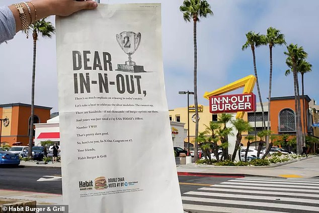 The burger chain also ran a full-page newspaper ad and created a Hollywood-style promotional video with Jimmy Kimmel Live.