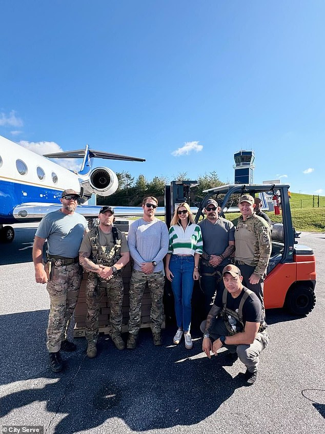 Ivanka Trump also posed for photos with pilots making supply runs to surrounding areas of the state.