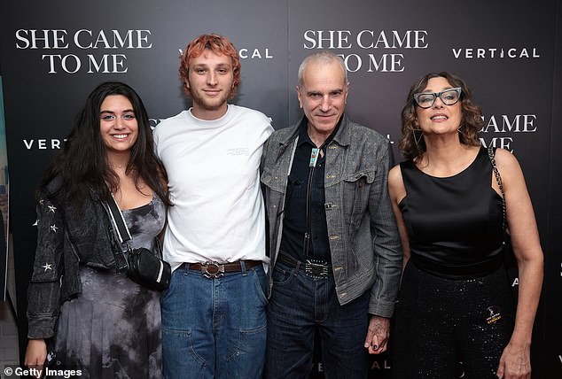 Ronan Day Lewis, Daniel Day-Lewis and Rebecca Miller attend the 'She Came To Me' New York screening at Metrograph on October 3, 2023