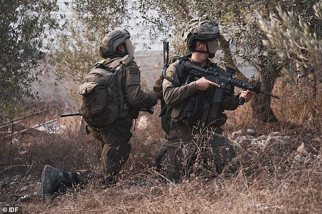 Israeli soldiers are seen entering rural areas of southern Lebanon ahead of an assault on Hezbollah positions.