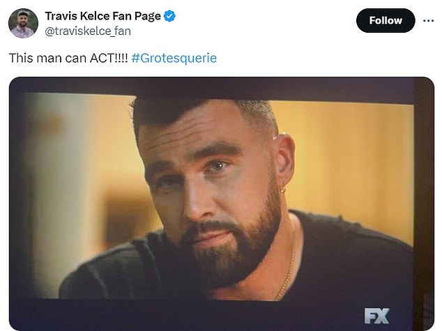 1727933614 660 Fans stunned by Travis Kelces acting debut in Grotesquerie as