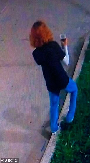 The young woman was seen on surveillance images.