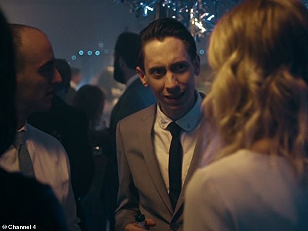 In the Black Mirror episode 'White Christmas', desperate bachelor Harry (Rasmus Hardiker) uses an implant to instantly find information about strangers online.