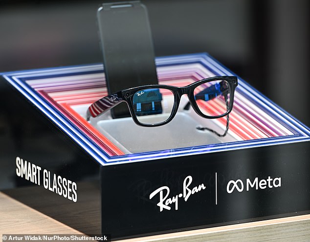 The students grabbed a pair of Meta Ray Bans 2, released last year, 