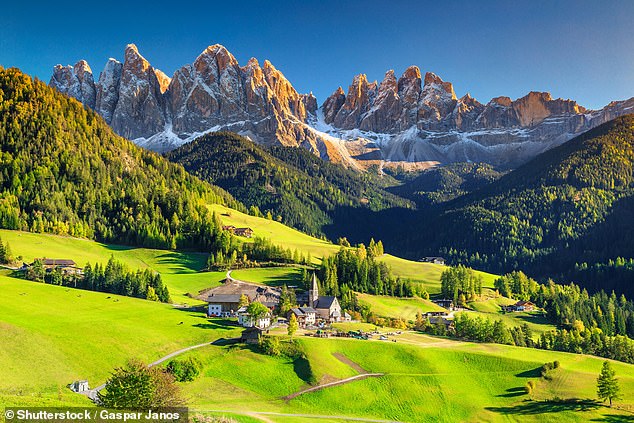 The Dolomites are a tourist hotspot in Italy with more than four million visitors each year.