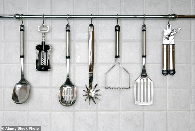 There's nothing elegant about having utensils on display (especially if they're not made of wood).