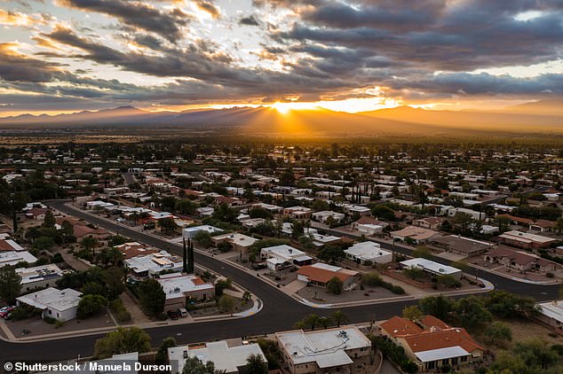 Green Valley City, which is about 20 miles south of Tucson, is a retirement city known for its vibrant arts scene, farmers markets, and world-class golf courses.