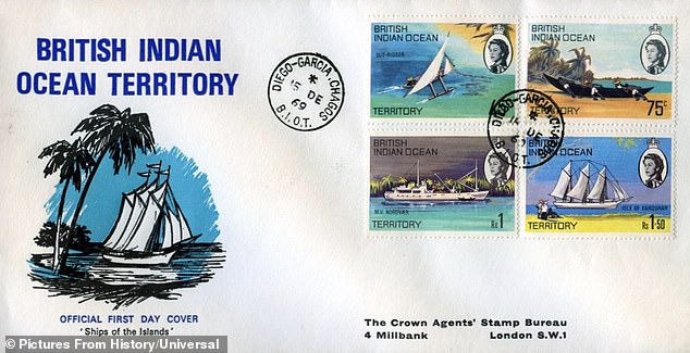 Official First Day Stamps of the British Indian Ocean Territory 'Ships of the Islands' 1969