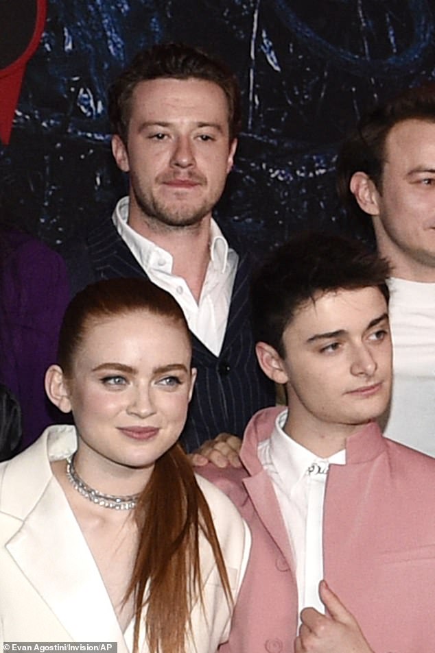 Noah (right) and Joseph (left) photographed their co-star Sadie Sink in 2022.