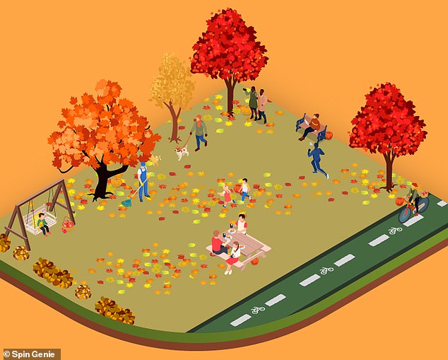 Can you find the six hidden pumpkins in this park scene? Only 15 per cent of people manage within 10 seconds