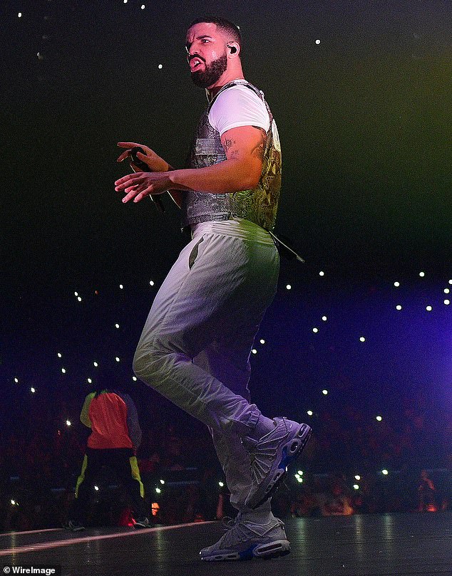 There has been speculation online that Drake went under the knife to enlarge his butt for cosmetic purposes; photographed on stage in Atlanta in 2018