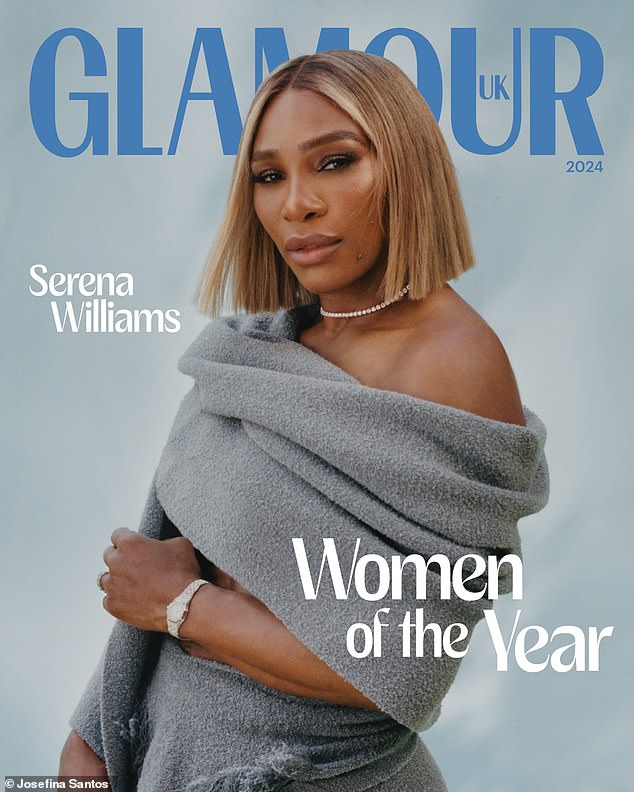 Serena Williams (seen above) is the global cover star of Glamor's Woman of the Year