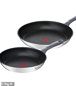 In the cooking department, the price of two Tefal frying pans has been reduced from $139 to $69.50, meaning each pan costs just $34.75.