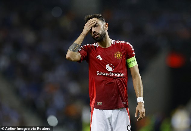 Bruno Fernandes was sent off for the second time in two games. Frustration, even with his in the Premier League annulled, took hold of him