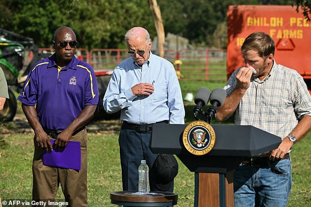 Farmers here are looking for other help from Washington, D.C., and Biden said they would get it.