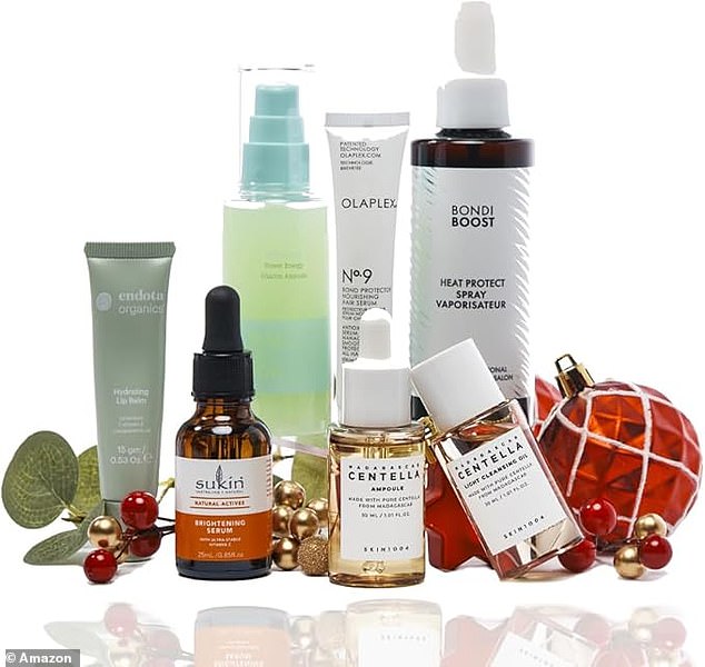 Big brands: Amazon Australia's beauty advent calendar includes products from brands such as Olaplex, Sukin and Bondi Boost, as well as cult Korean beauty brands and emerging products too.