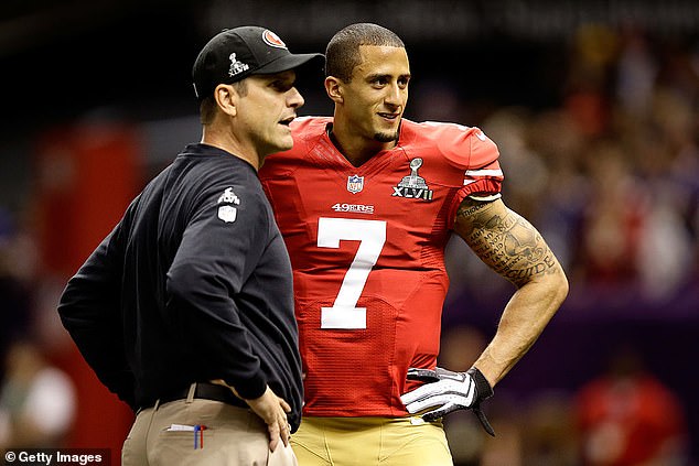 Kaepernick joined the 49ers shortly after the team named Harbaugh head coach.