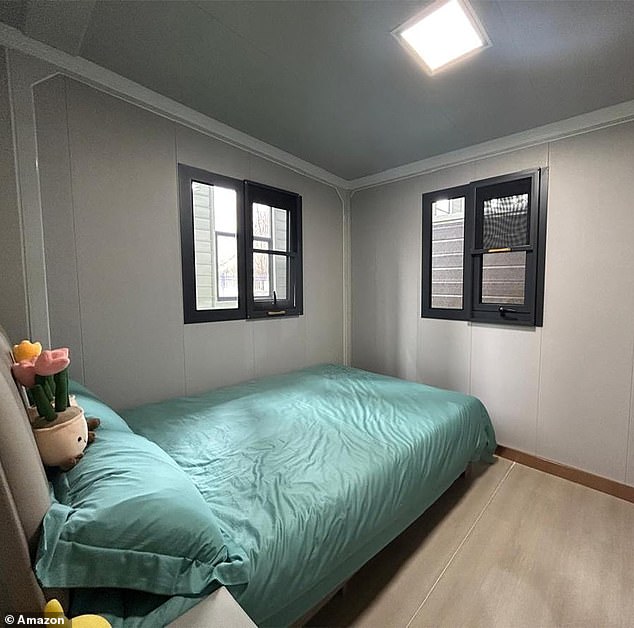 There are two bedrooms in the $19,000 Amazon mobile home