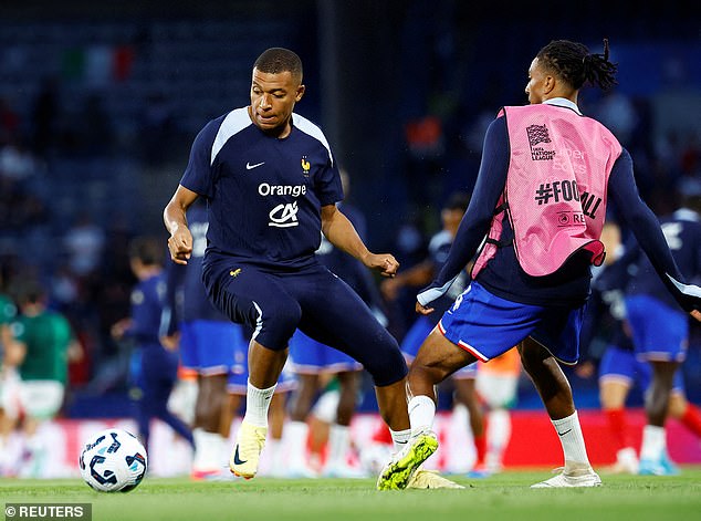 Mbappé will not be in any of the next UEFA Nations League matches in France