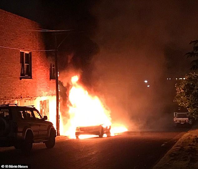 Lamborghini Huracan rented by Bargshoon caught fire in western Sydney