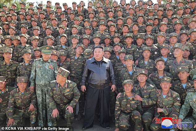 State media images showed Kim, dressed in his usual leather jacket, at a training event for special operations forces.