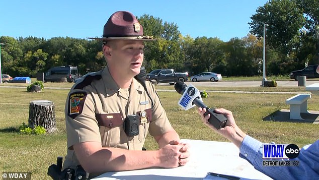 Minnesota State Trooper Zach Gruver was the officer who finally let Dutcher crash into him.