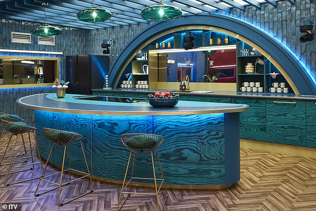 Featuring a bold, psychedelic color scheme, a luxurious kitchen and a jacuzzi, the first photos show the renovated interior.