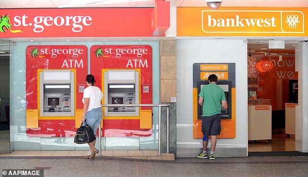 St George has confirmed to Daily Mail Australia that it no longer offers reverse mortgage loans following a review of its products in 2017 (pictured, a St George ATM in Brisbane)