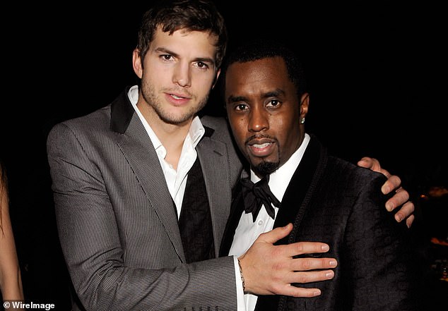 Ashton Kutcher is one of those high-profile old friends of Diddy's who has faced scrutiny.