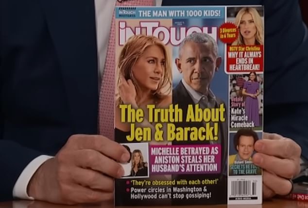 Jimmy Kimmel gave the Hollywood actress the magazine in which the accusations were made