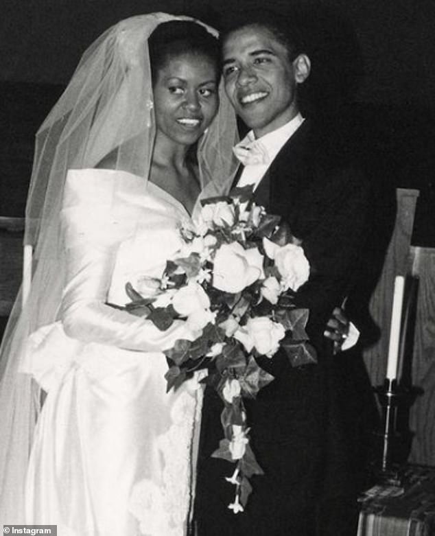 The former president and his wife were married at Trinity United Church of Christ in Chicago on October 3, 1992.