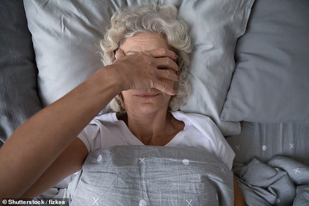 The most affected are women in their fifties, who sleep on average only 6 hours and 12 minutes a night, and one in five regularly sleeps only 5 hours (file image)