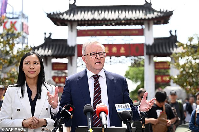 Albanese (pictured with Fowler candidate Dai Le on Saturday) has promised to introduce the laws before the end of the year.