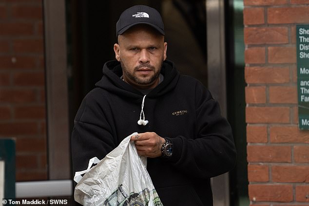 Marshall (pictured outside Sheffield Magistrates' Court in September) admitted a further offense of failing to ensure the welfare of the dog, as 