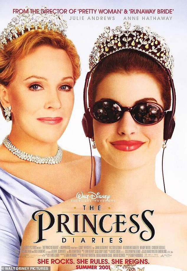 The first Princess Diaries film also stars Julie Andrews as Clarisse Renaldi and was released in 2001.