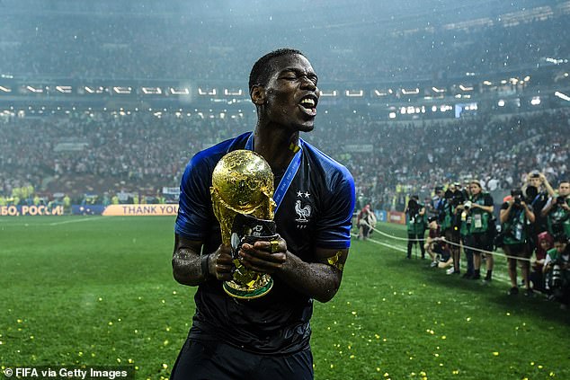 Pogba won the World Cup with France in 2018 as a key part of Didier Deschamps' team