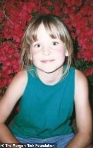 Morgan, 6, was kidnapped at a little league game in Alma on June 9, 1995 while chasing fireflies with friends.