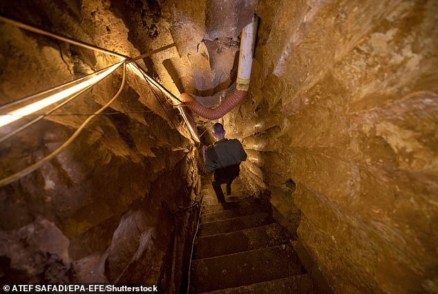 Israeli special forces carried out dozens of operations in the south of the country to destroy Hezbollah tunnels. (An Israeli soldier in a tunnel dug by the Lebanese militant group Hezbollah)