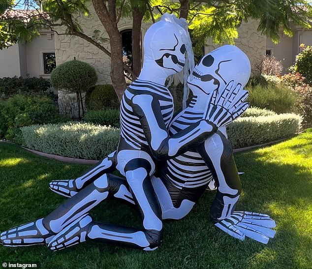 Kourtney and Travis' request for additional security comes shortly after the couple garnered criticism for their NSFW Halloween decorations.