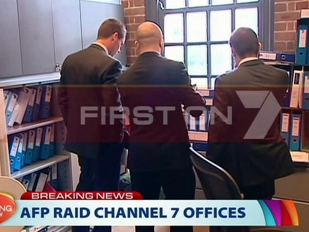 Australian federal police raided the Sydney offices of network Seven in February 2014 looking for evidence that the channel was paying him for an upcoming reveal.