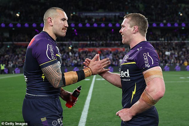 Josh King (right) will need to fill Nelson Asofa-Solomona's shoes in the decider