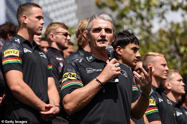 Nathan Cleary and his Penrith Panthers look to win their fourth consecutive title