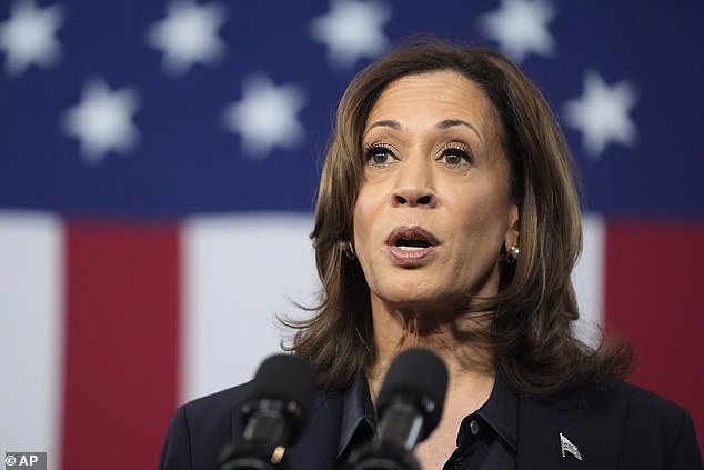 Democratic Vice Presidential candidate Kamala Harris speaks during an event at the Redford Township Fire Department North Station in Redford Township, Michigan, on Friday, Oct. 4, 2024.